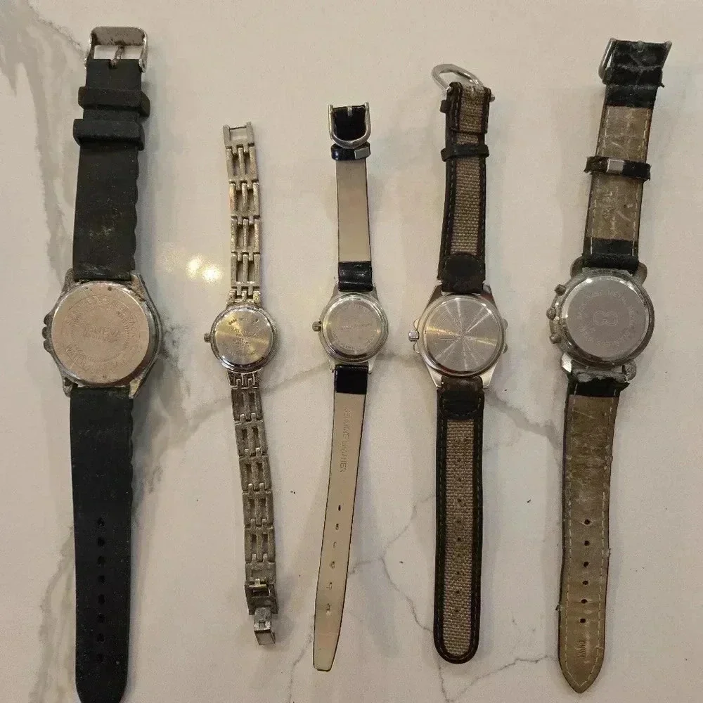 Vintage Watch Lot Bundle Of Five Assorted Brands Womens